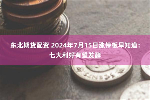 东北期货配资 2024年7月15日涨停板早知道：七大利好有望发酵