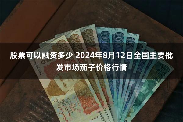 股票可以融资多少 2024年8月12日全国主要批发市场茄子价格行情