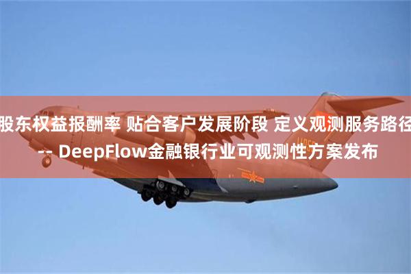 股东权益报酬率 贴合客户发展阶段 定义观测服务路径 -- DeepFlow金融银行业可观测性方案发布