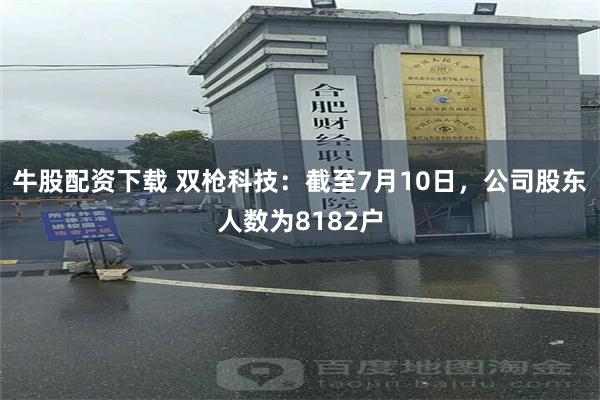 牛股配资下载 双枪科技：截至7月10日，公司股东人数为8182户