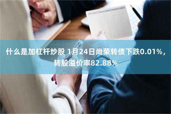 什么是加杠杆炒股 1月24日尚荣转债下跌0.01%，转股溢价率82.88%